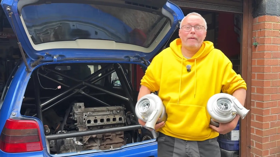 Golf 4 с VR6 в багажнике: 1000 сил за 450 фунтов